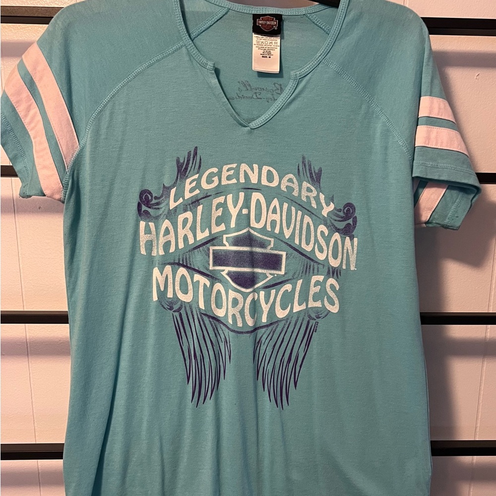 Good used Women's Size M, Harley Davidson Short Sleeve T shirt, Nashville, F9